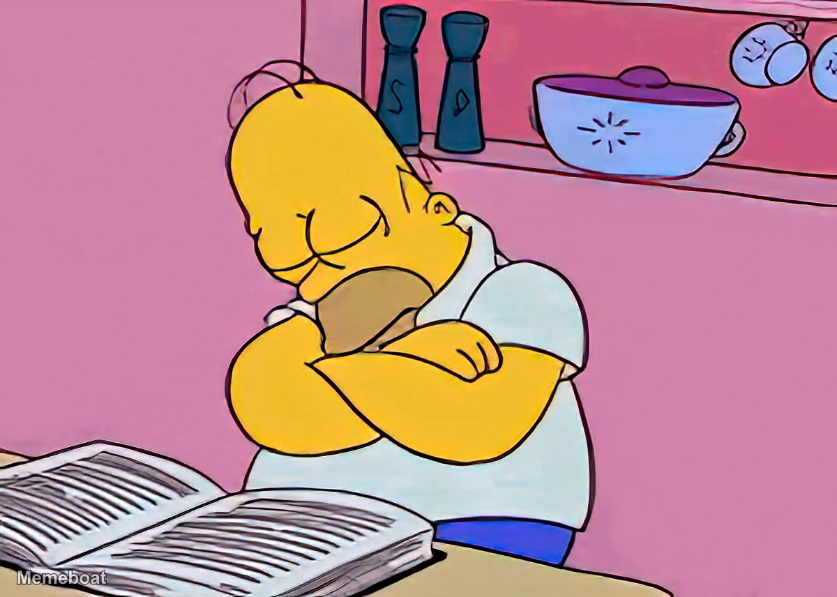 Homer Simpson Sleeping - meme generator image preview