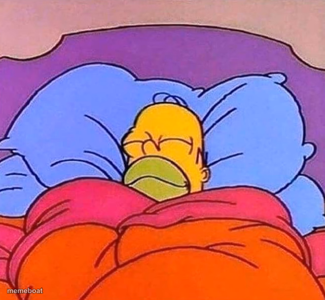 Homer Simpson sleeping peacefully - meme generator image preview