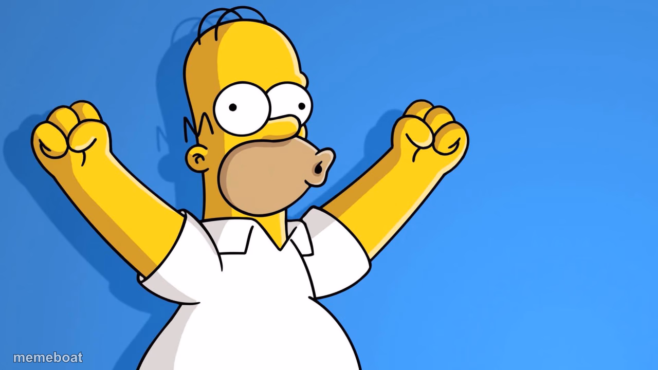 Homer Simpson woo hoo - meme generator image preview