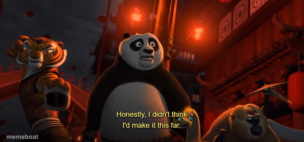 Honestly I didn't think I'd get this far - kung fu panda - meme generator image preview