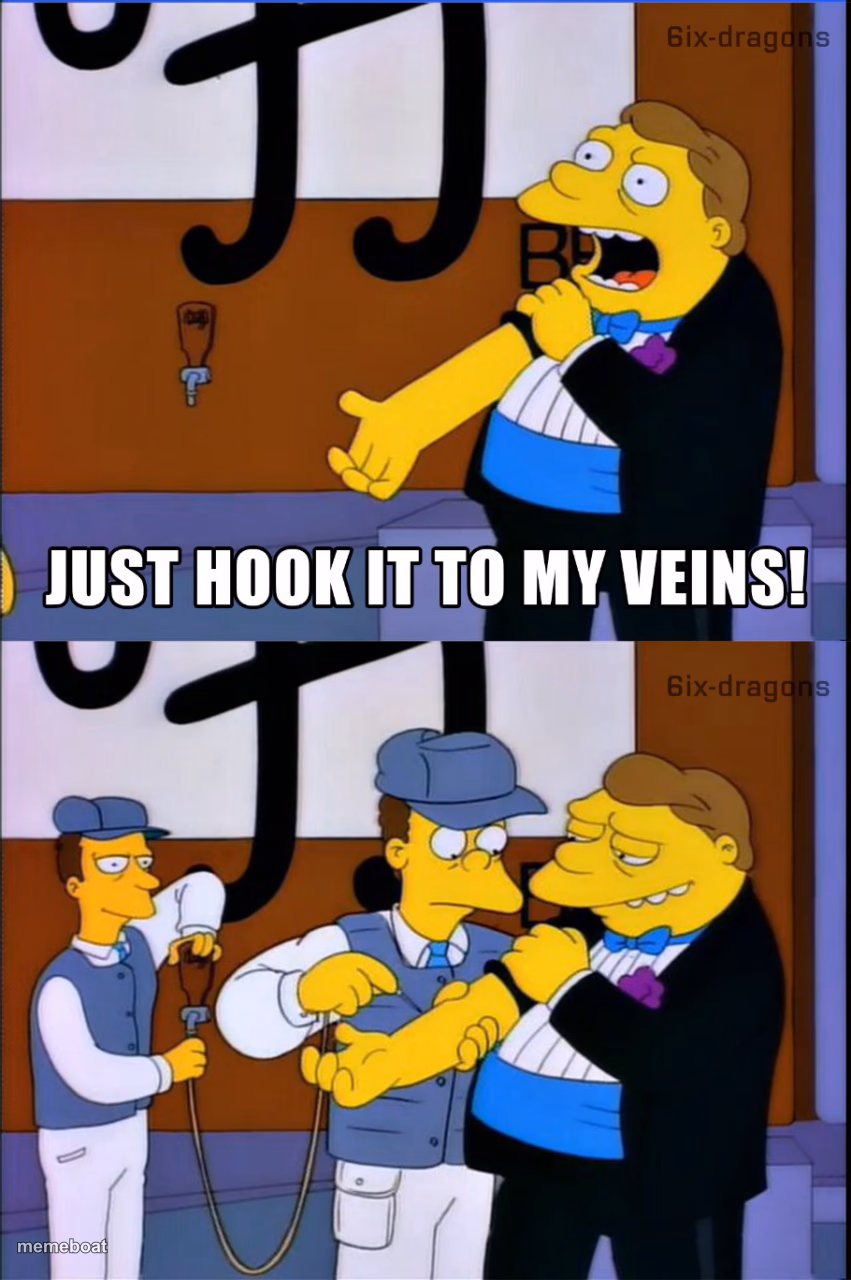 Hook it to my veins - meme generator image preview
