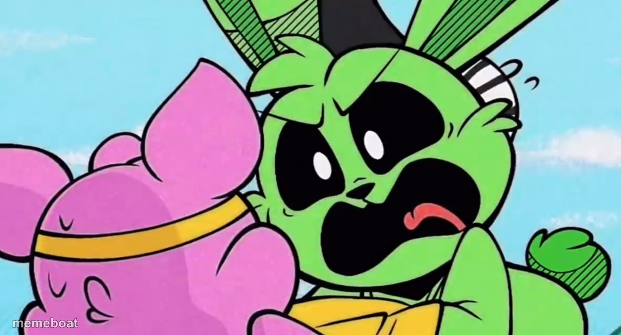 Hoppy screams at Piggy - meme generator image preview