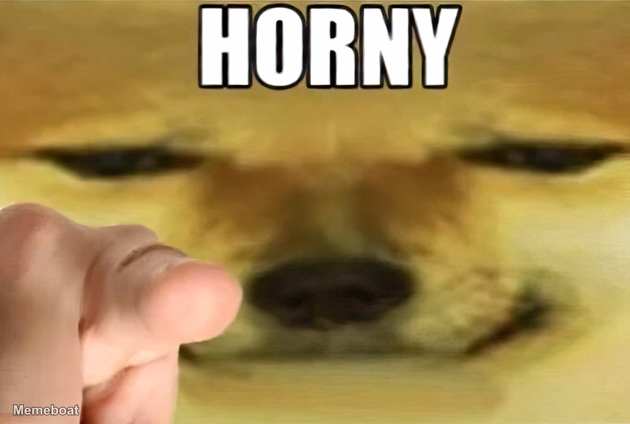 Horny Doge - meme generator image preview