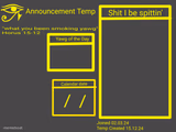 Horus Announcement Temp 2.0