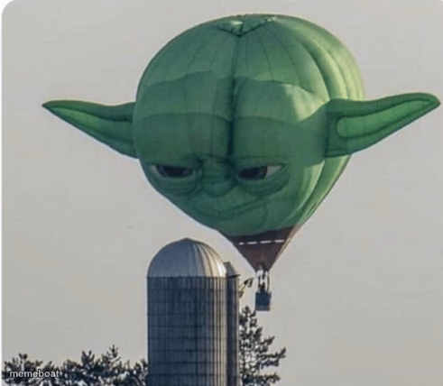 Hot Air Balloon Yoda - meme generator image preview
