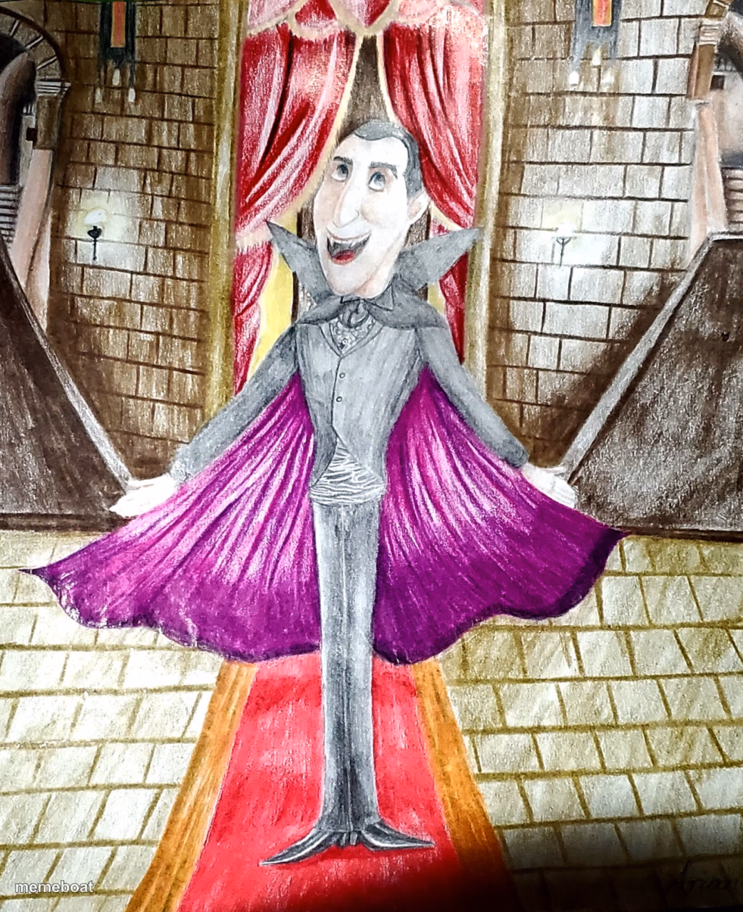 Hotel Transylvania Dracula drawing! - meme generator image preview