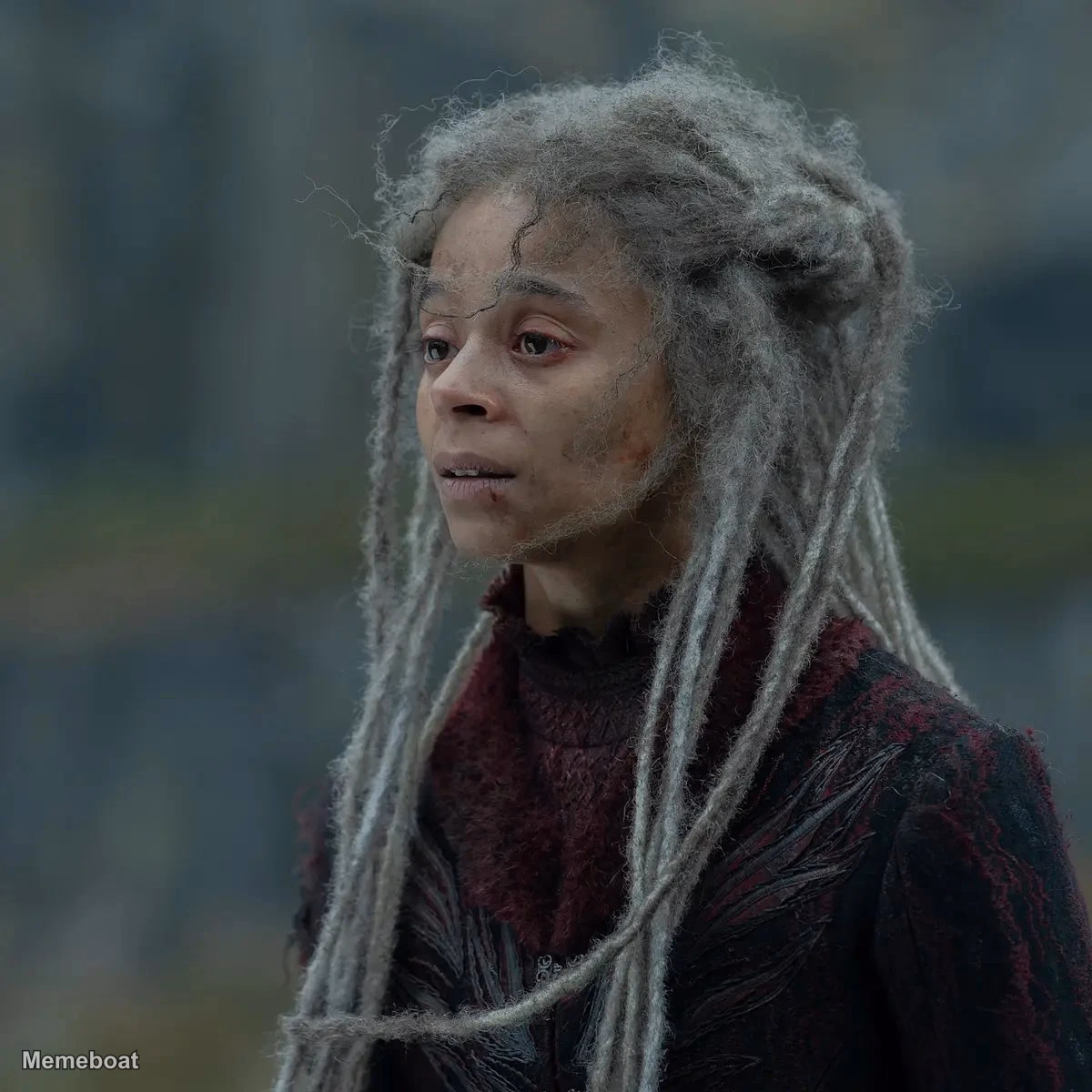 House of the Dragon Rhaena Targaryen Crying - meme generator image preview