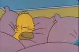 how i sleep homer simpson