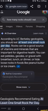 How Many Rocks Should I Eat