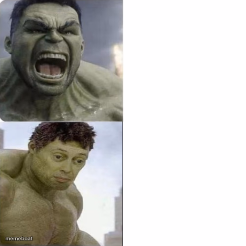 hulk less hulk - meme generator image preview