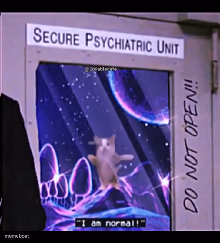 I am normal, secure psychiatric unit. - meme generator image preview