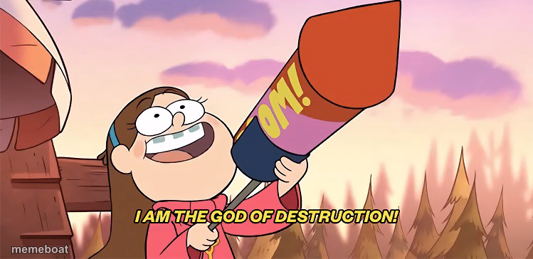 I am the god of destruction - meme generator image preview