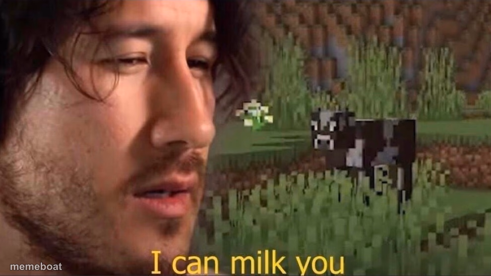 I can milk you (template) - meme generator image preview