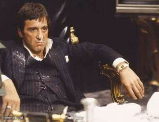 Tony Montana Cocaine Desk - meme generator image preview