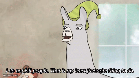 I do not kill people Llama - meme generator image preview