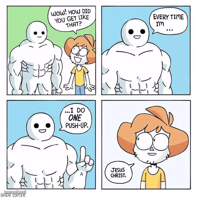 I do one push up - meme generator image preview