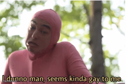 I dunno man seems kinda gay to me - meme generator image preview