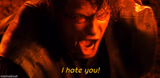 I hate you!