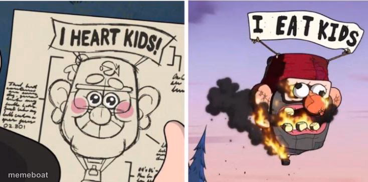 I heart kids, I eat kids - meme generator image preview