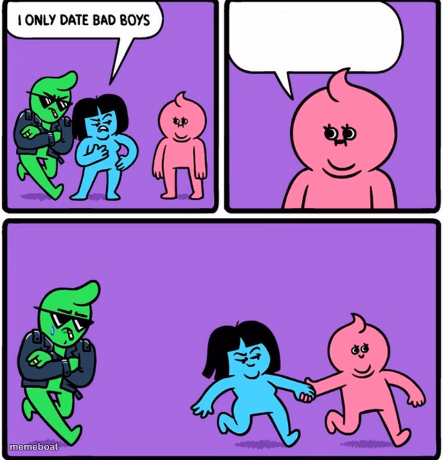 i only date bad boys - meme generator image preview