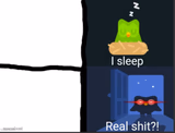 I sleep real shit Duolingo version