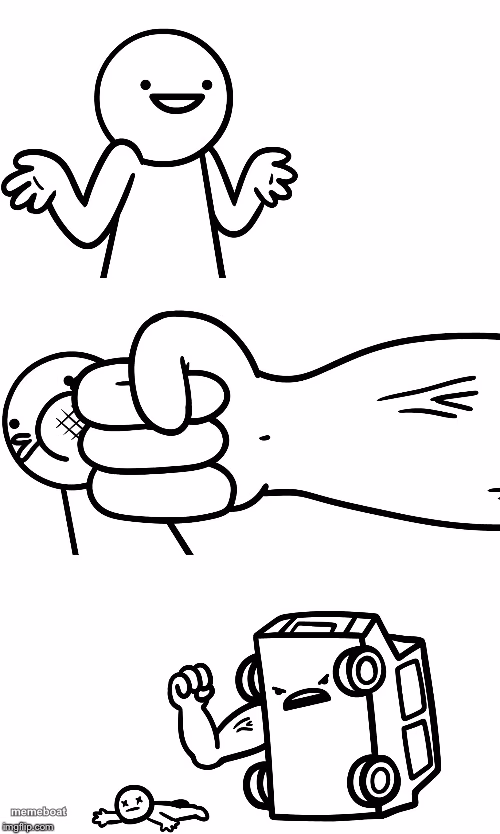 I Sure Hope I Don’t Get Hit By A Car - meme generator image preview