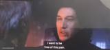 I wanna be free of this pain
