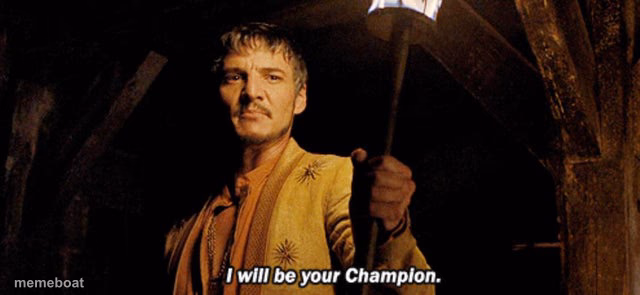 I will be your champion - meme generator image preview
