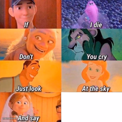 if i die don't you cry - meme generator image preview