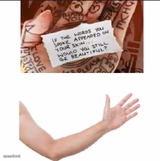 If the words you spoke appeared on your skin ... would you still