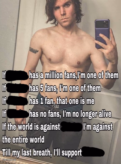 If X has a million fans - meme generator image preview
