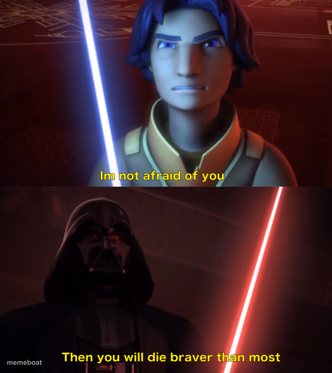 Im not afraid of you - meme generator image preview