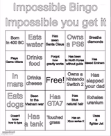 Impossible bingo