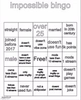 impossible bingo