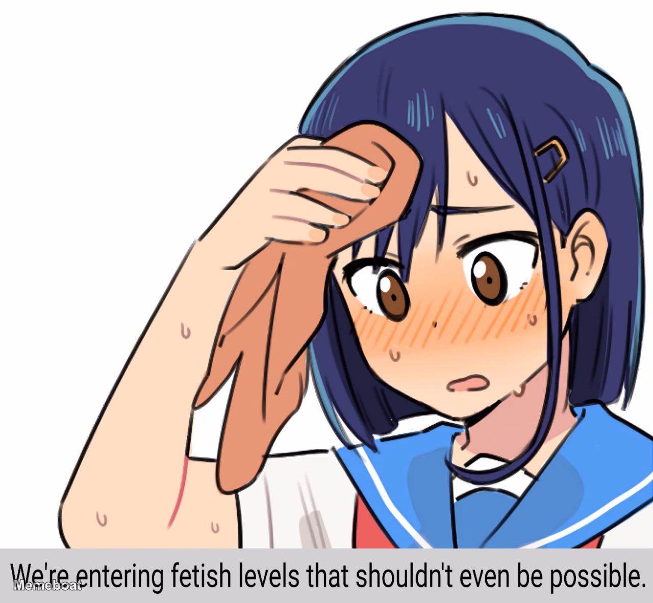 Impossible Fetish Levels Anime Girl - meme generator image preview
