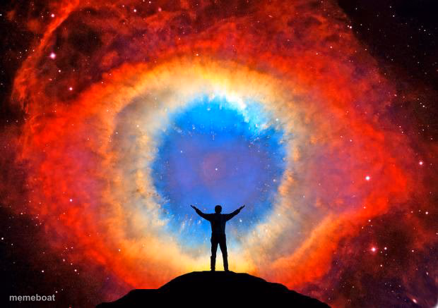 In Awe of the Helix Nebula - meme generator image preview