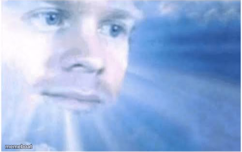In heaven looking down - meme generator image preview