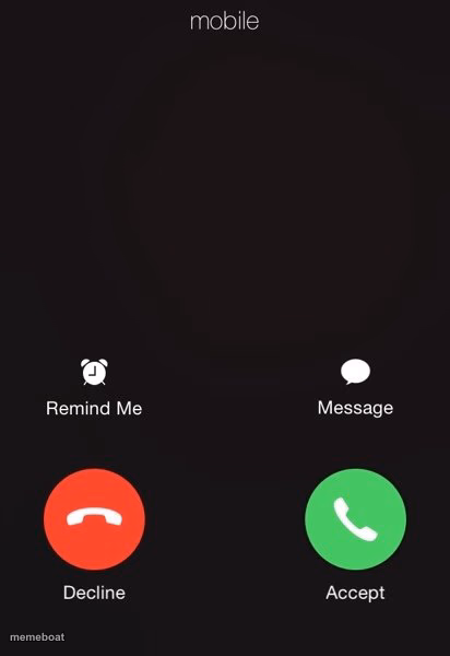 Incoming call - meme generator image preview