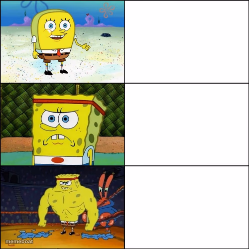 Increasingly Buff Spongebob - meme generator image preview