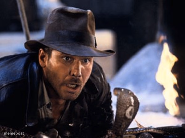Indiana Jones - It Had To Be Snakes - meme generator image preview