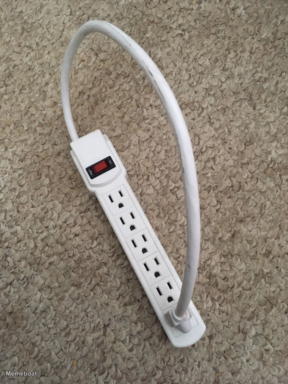 Infinite Electricity - Surge Protector Power Socket Plugged Into Itself - meme generator image preview