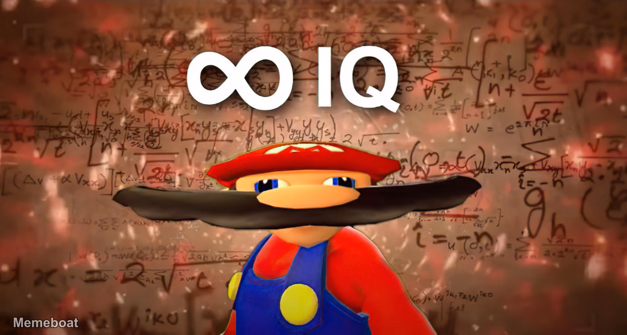 Infinity IQ Mario - meme generator image preview