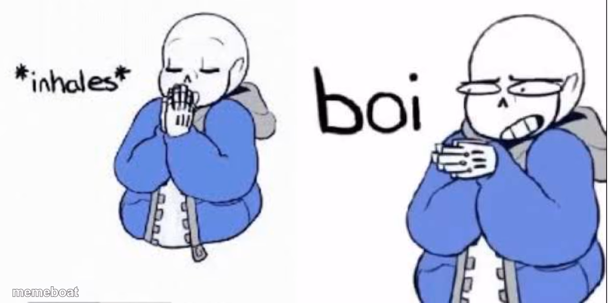 inhale boi sans - meme generator image preview