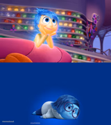 Inside Out Joy vs Sadness