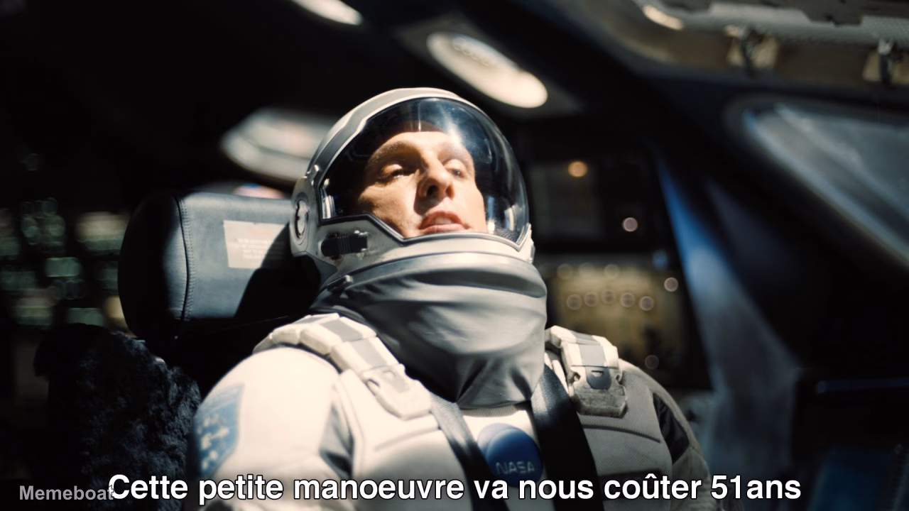 Interstellar 51 Years Maneuver - meme generator image preview