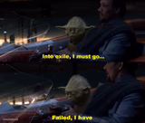 Into exile I must go, Failed I have