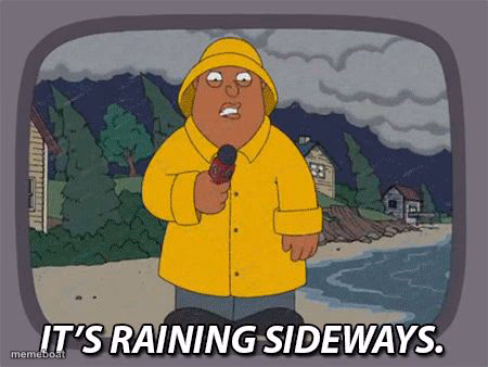 It's raining sideways - meme generator image preview
