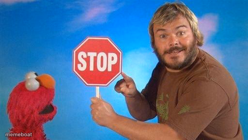 Jack Black Elmo Stop - meme generator image preview