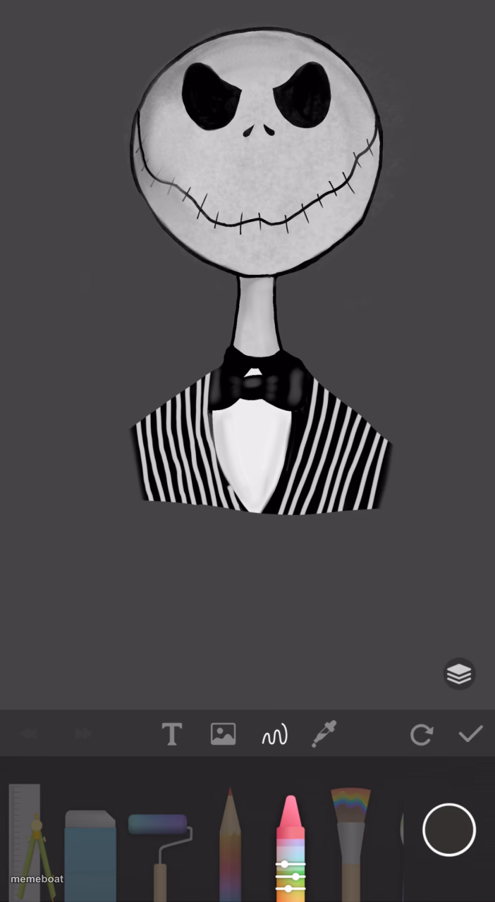 Jack Skellington drawing - meme generator image preview