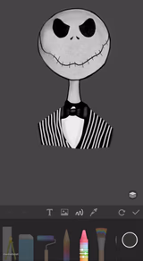 Jack Skellington drawing
